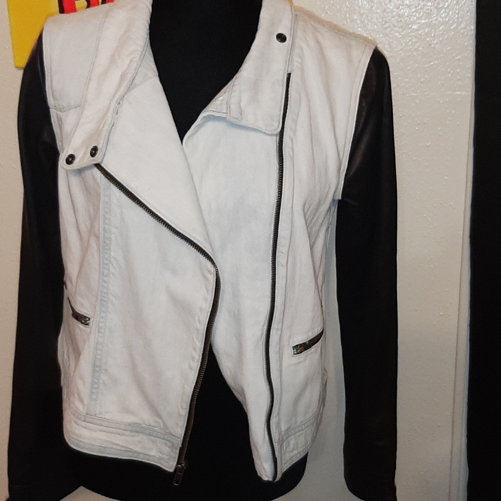 NWOT Rag & bone bleach out leather moto jacket - Picture 9 of 16